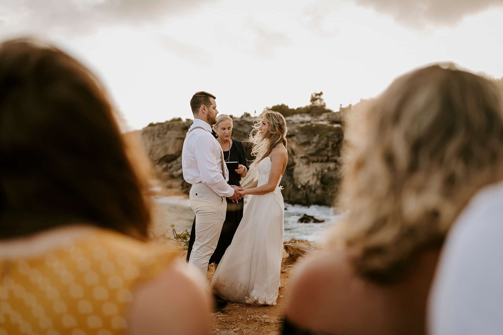 Kauai Hawaii Romantic Ceremony Intimate Wedding Shipwreck