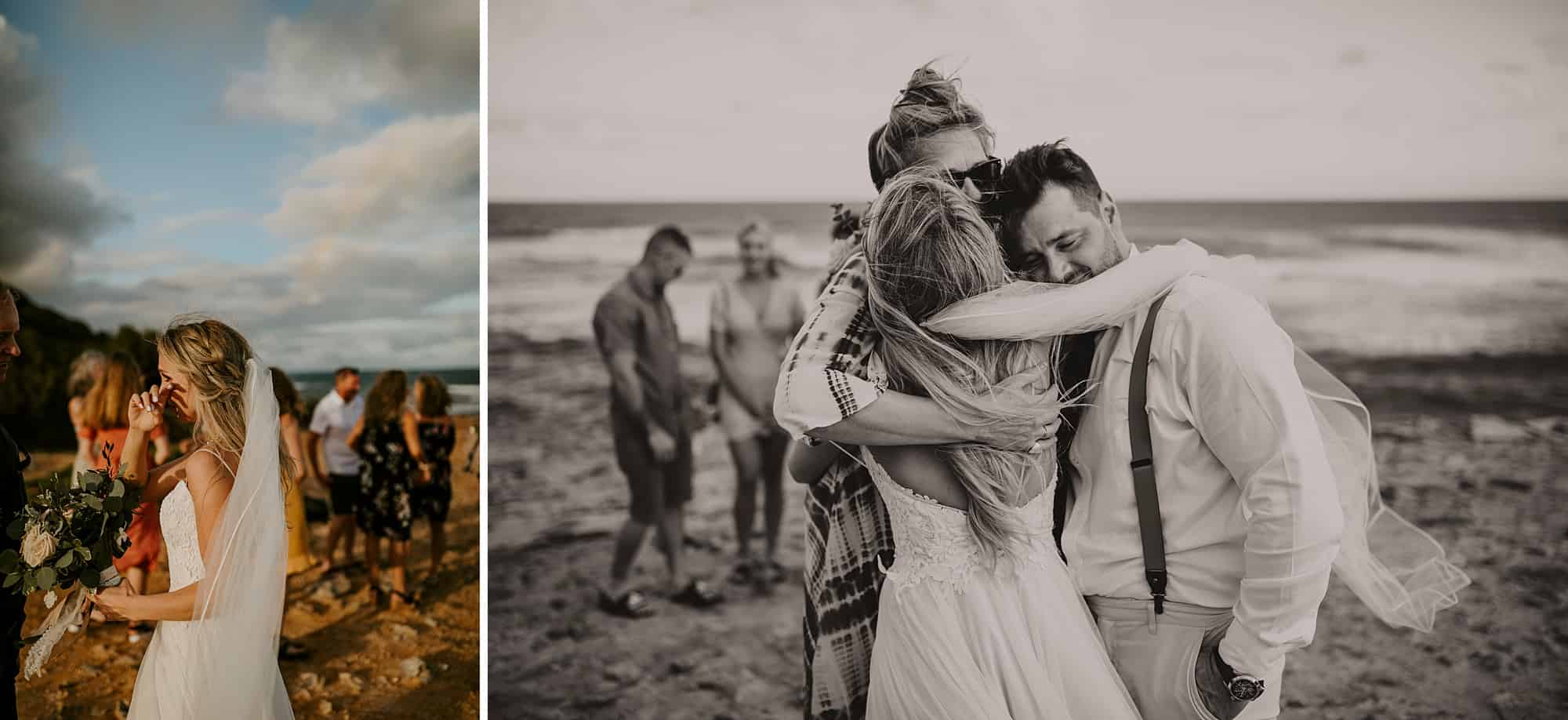Kauai Hawaii Romantic Ceremony Intimate Wedding Shipwreck Beach