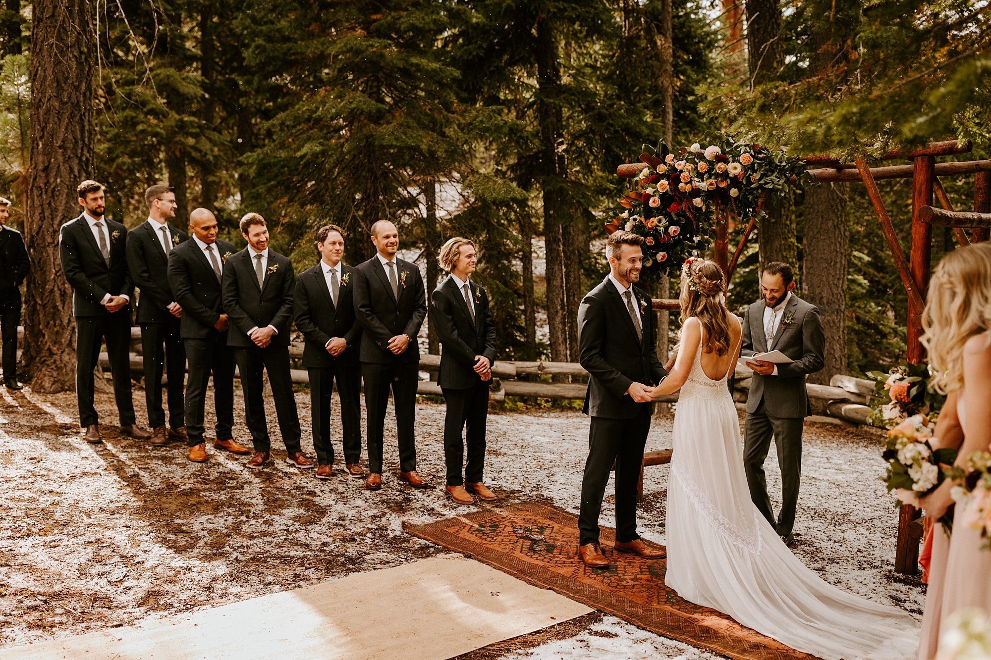 Bend Oregon Skyliner Lodge Ceremony Victoria Carlson Wedding Photographer